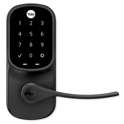 Yale Wi-Fi & Bluetooth Assure Touchscreen Keypad Lever Lock, Black Suede